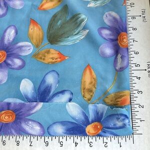 Vintage Shason Inc. Slinky Floral Polyester Fabric–2.5+ Yards x 44” Bold Floral